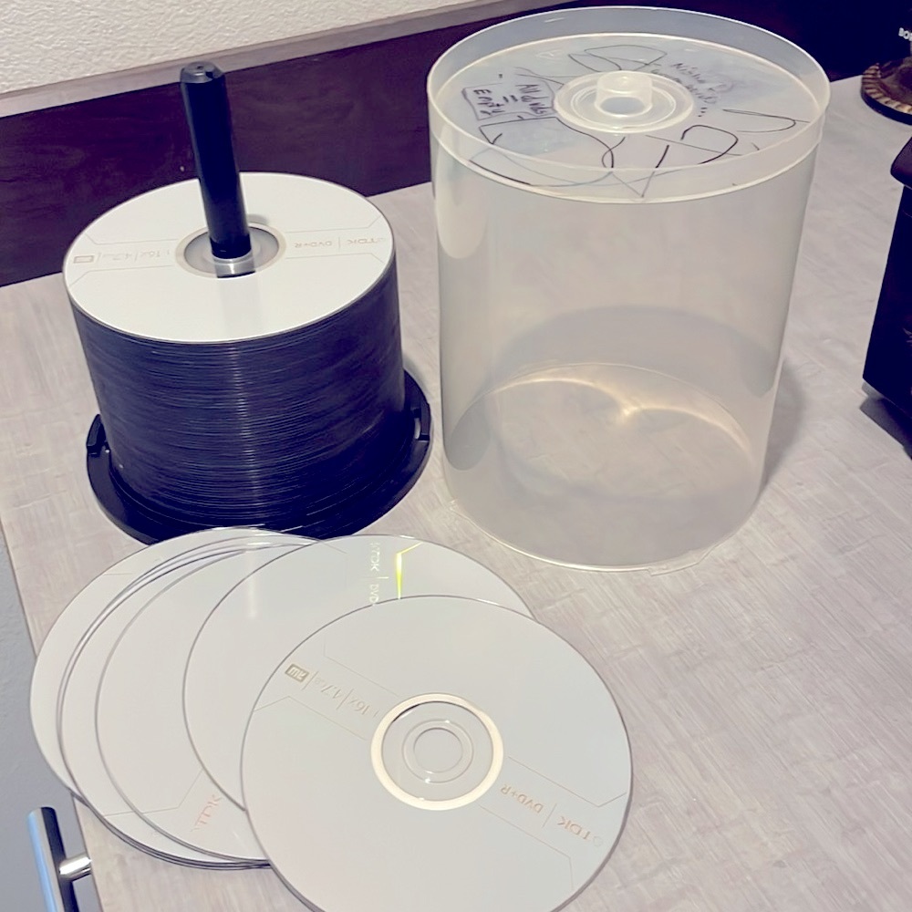 70 blank DVDs